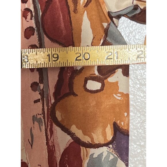 VTG Barrie Stephens 8 Women Abstract Floral Blazer Jacket Multicolor Rayon Lined - Picture 15 of 16